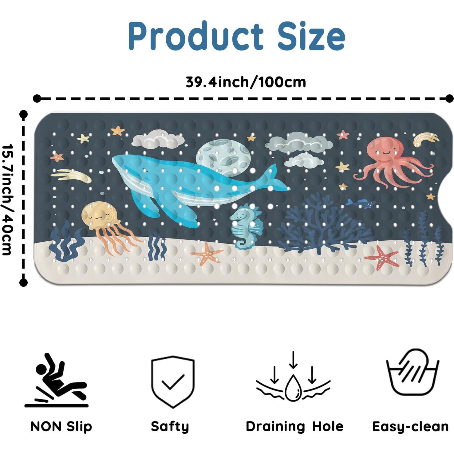 Alfombrilla de baño antideslizante Lnond 101.6 x 40.6 cm