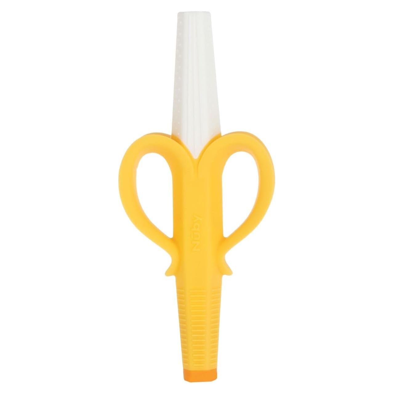 Mordedor de Silicona Nuby Banana 100% Suave para Bebés 3+ Meses