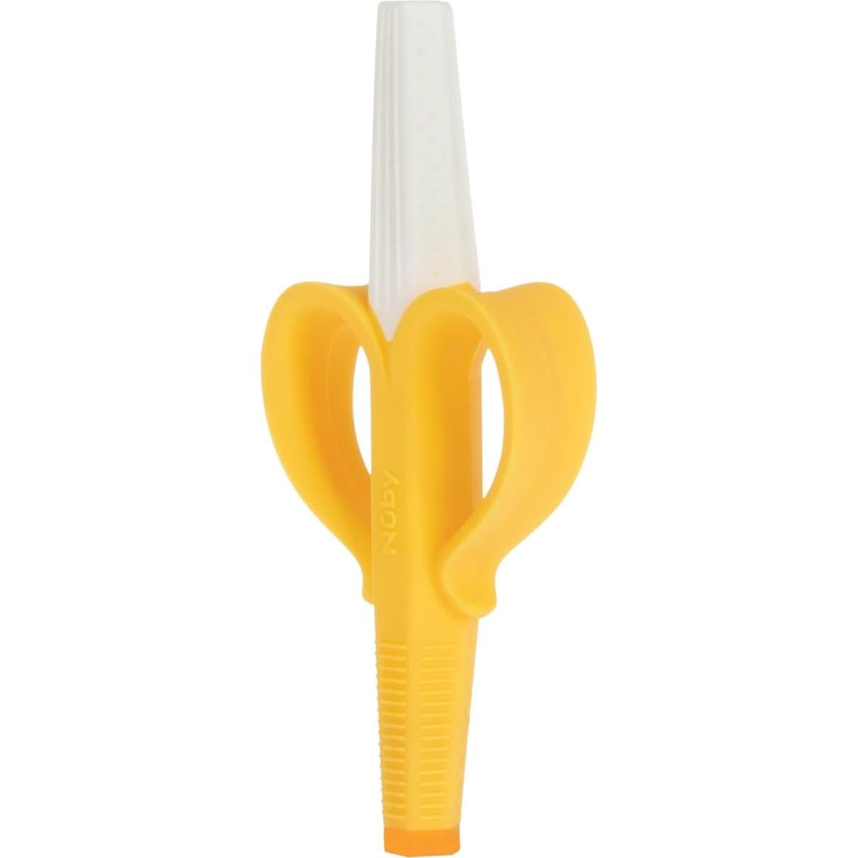 Mordedor de Silicona Nuby Banana 100% Suave para Bebés 3+ Meses