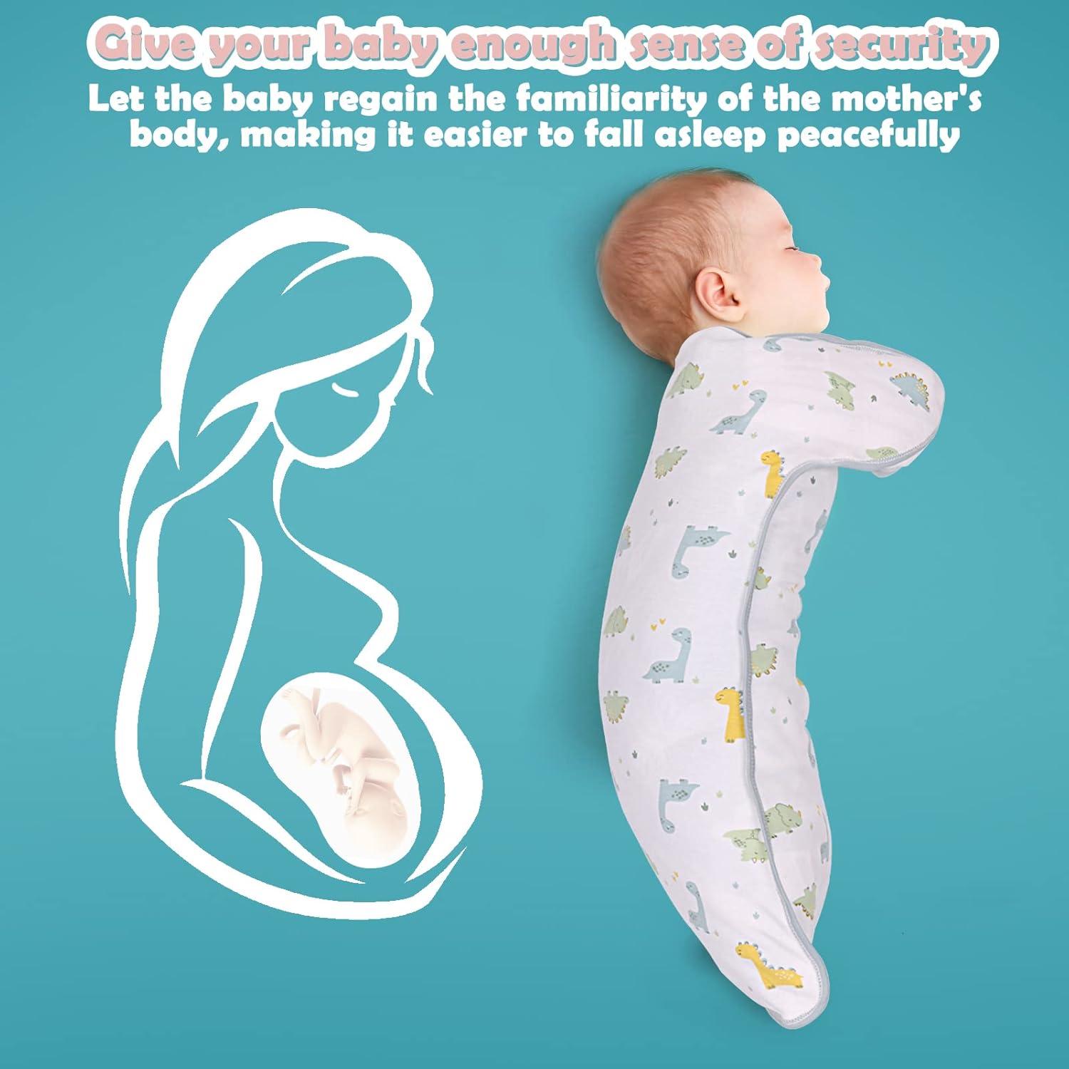 Saco de Dormir Swaddle 2 en 1 JULYFIRE 100% Algodón 0-3 Meses