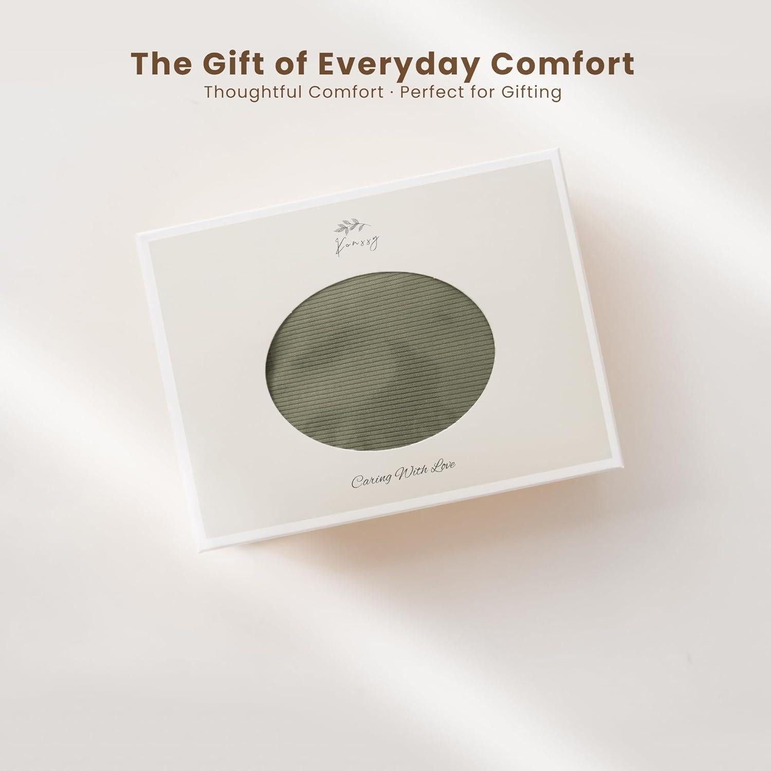 Manta de Bebé Konssy 2 Piezas Suave 83.82x106.68 cm Beige Salvia