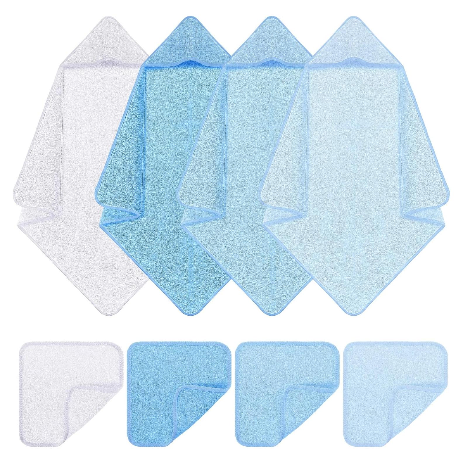 Juego de Toallas de Baño y Paños de Lavado CroBlissful Azul