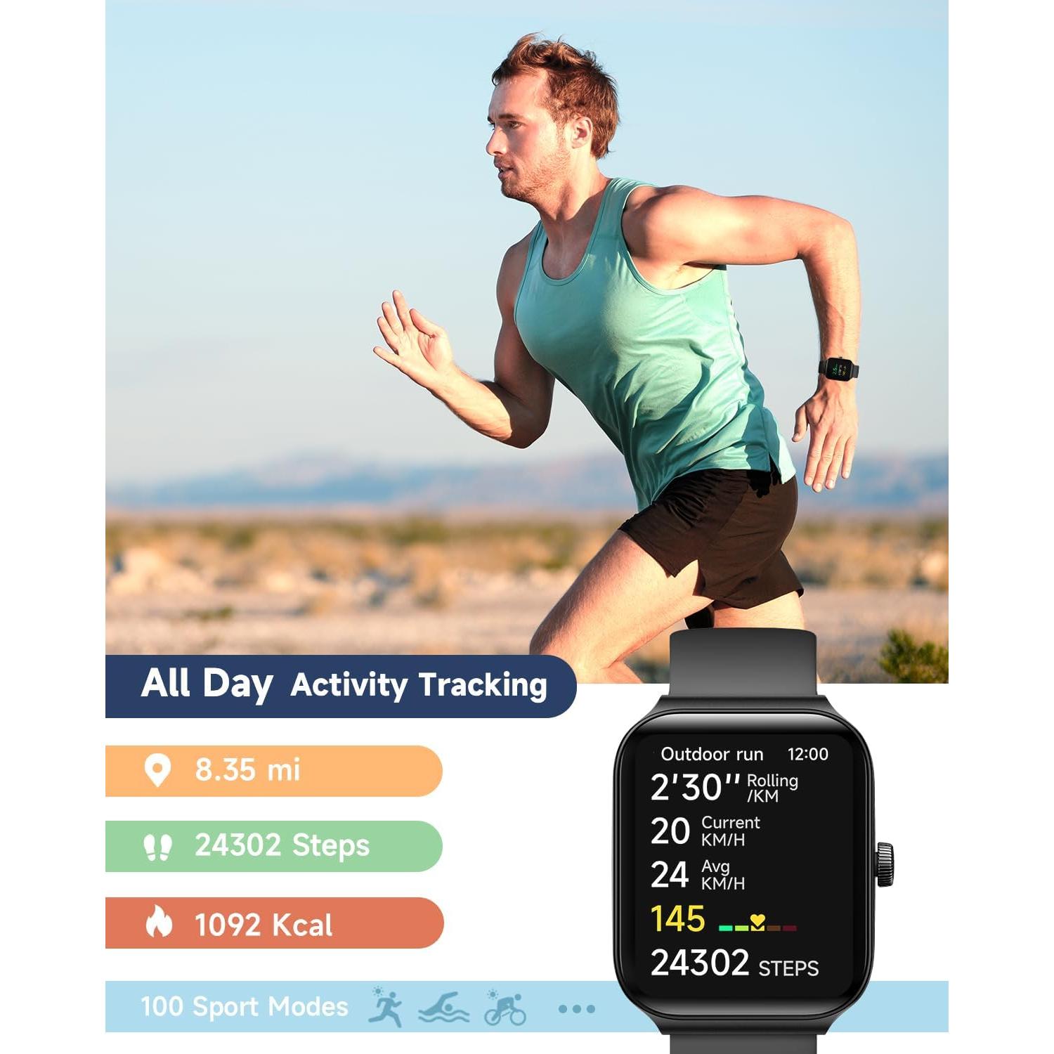 Reloj Inteligente TOOBUR IDW16 Fitness con Alexa 1.95" HD