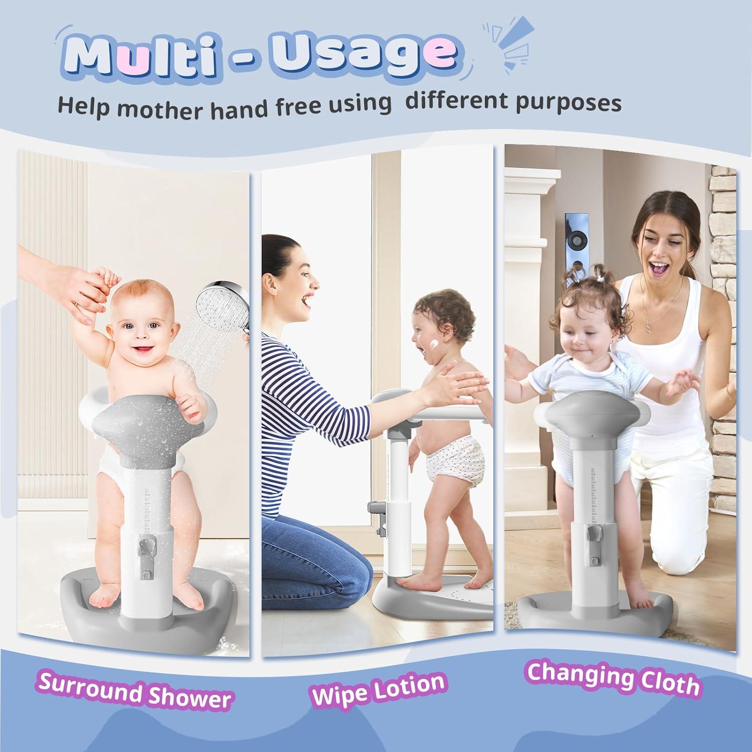 Soporte de Ducha Ajustable Cooseya para Bebés 6-36 Meses