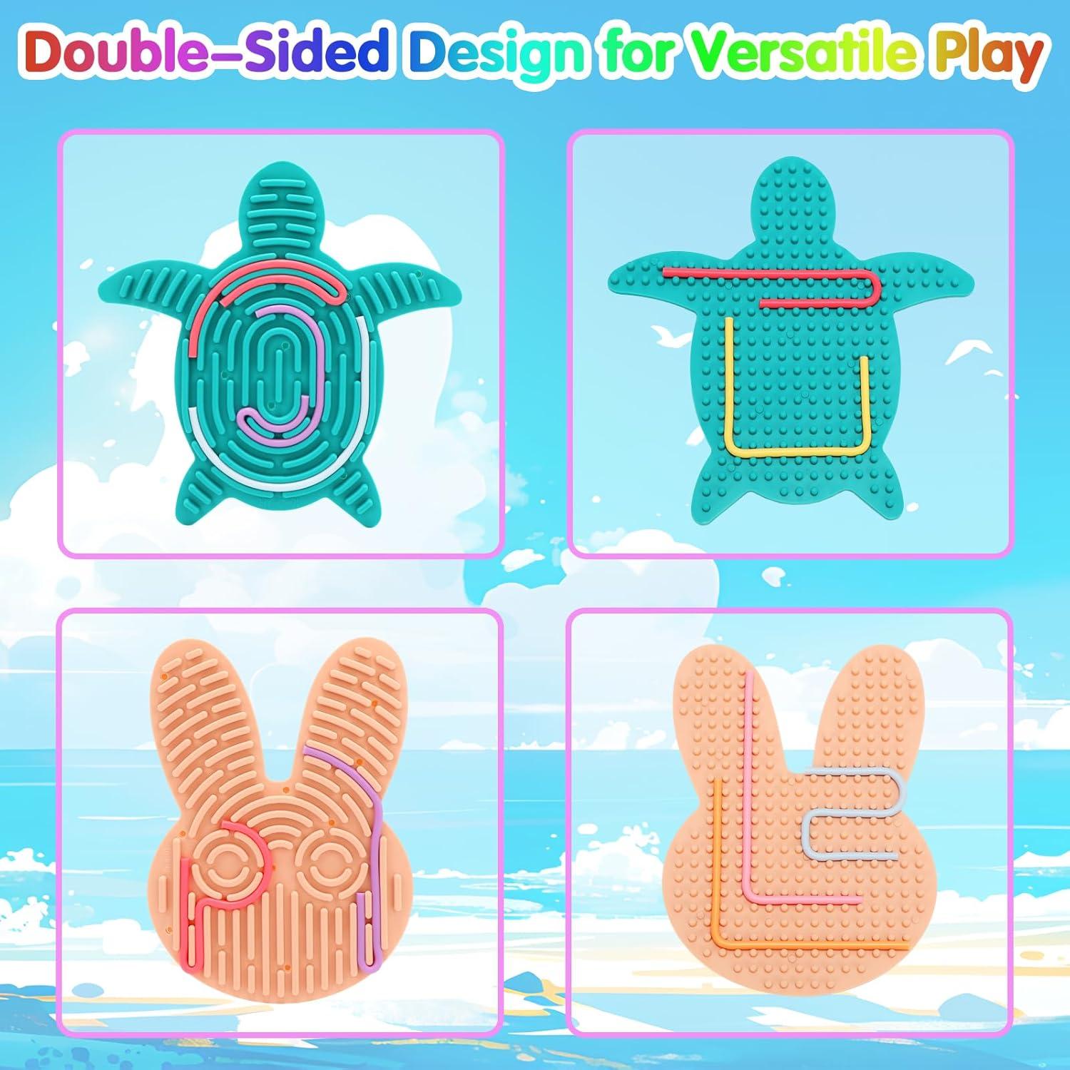 Juego de Tablero Sensorial Doble Cara Nuohua 2 Piezas 14.99x10.67cm