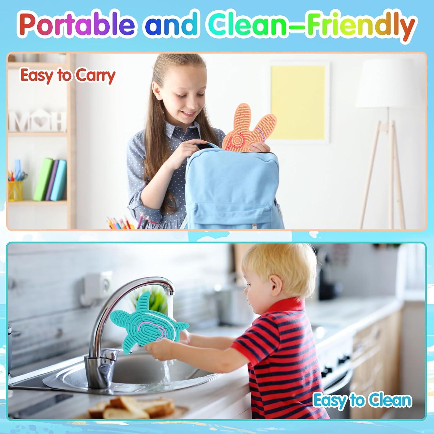 Juego de Tablero Sensorial Doble Cara Nuohua 2 Piezas 14.99x10.67cm