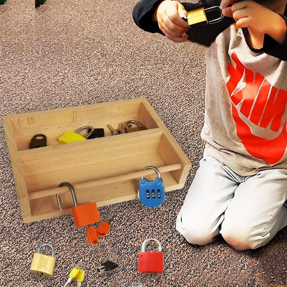 Juego Educativo Montessori Inslat de Llave y Cerradura 6 Estilos