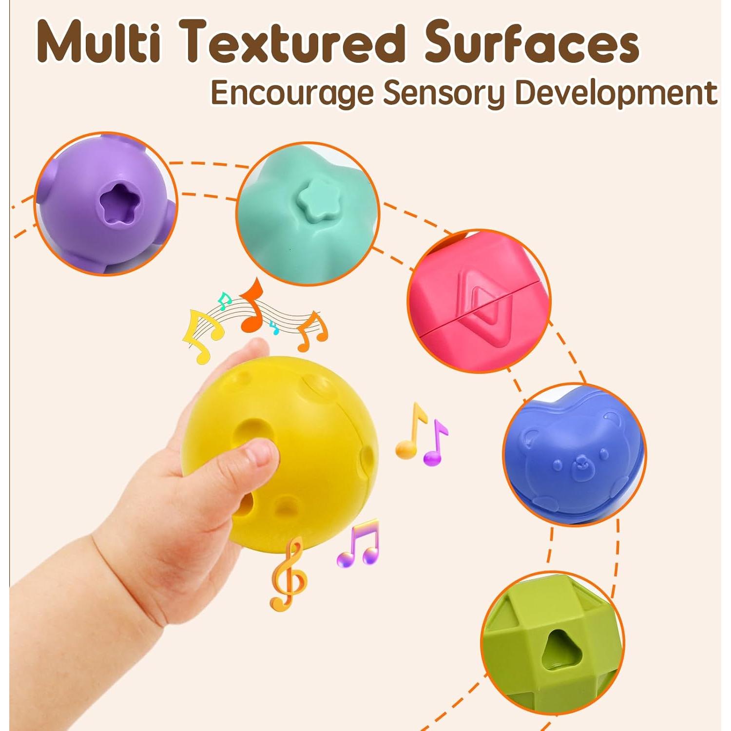 Cubo de Actividad Sensorial AiTuiTui 7 en 1 para Bebés