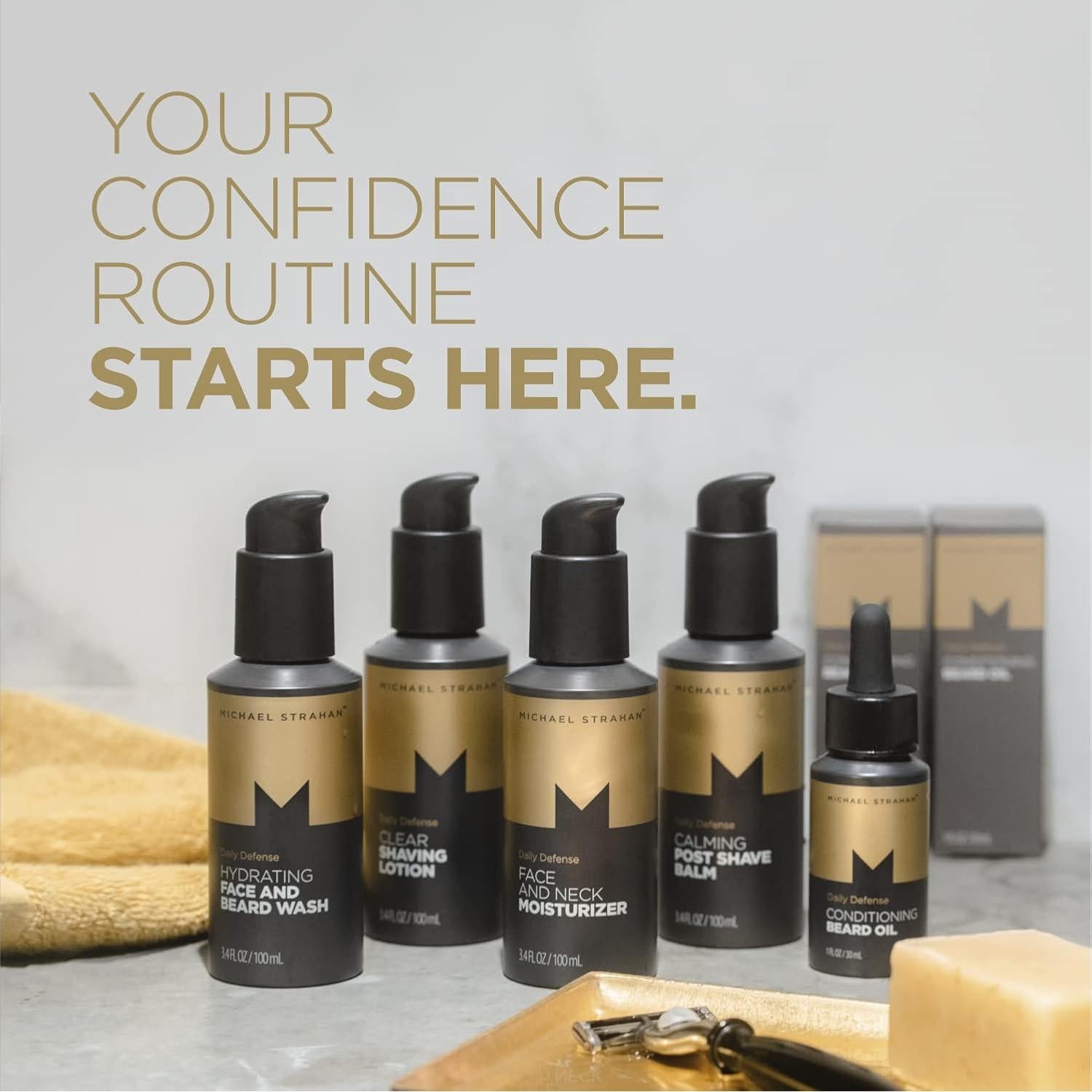 Loción de Afeitar Michael Strahan 100 ml - Piel Seca y Sensible