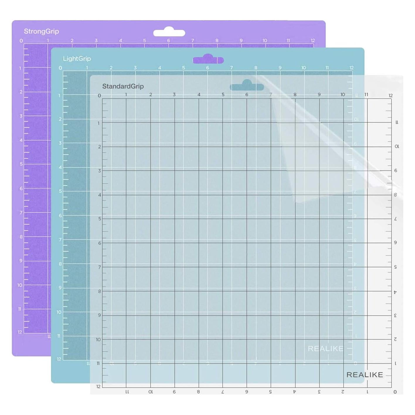 Mat de Corte REALIKE 12x12 para Silhouette Cameo - 3 Mats