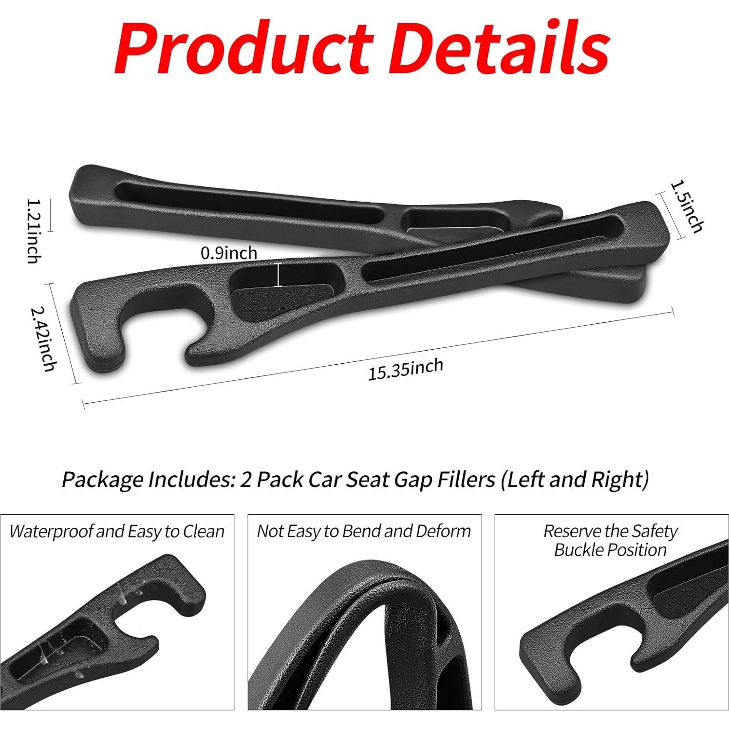 Paquete de 2 Organizadores de Relleno Espacio Asientos Coche NSNIBEIGE
