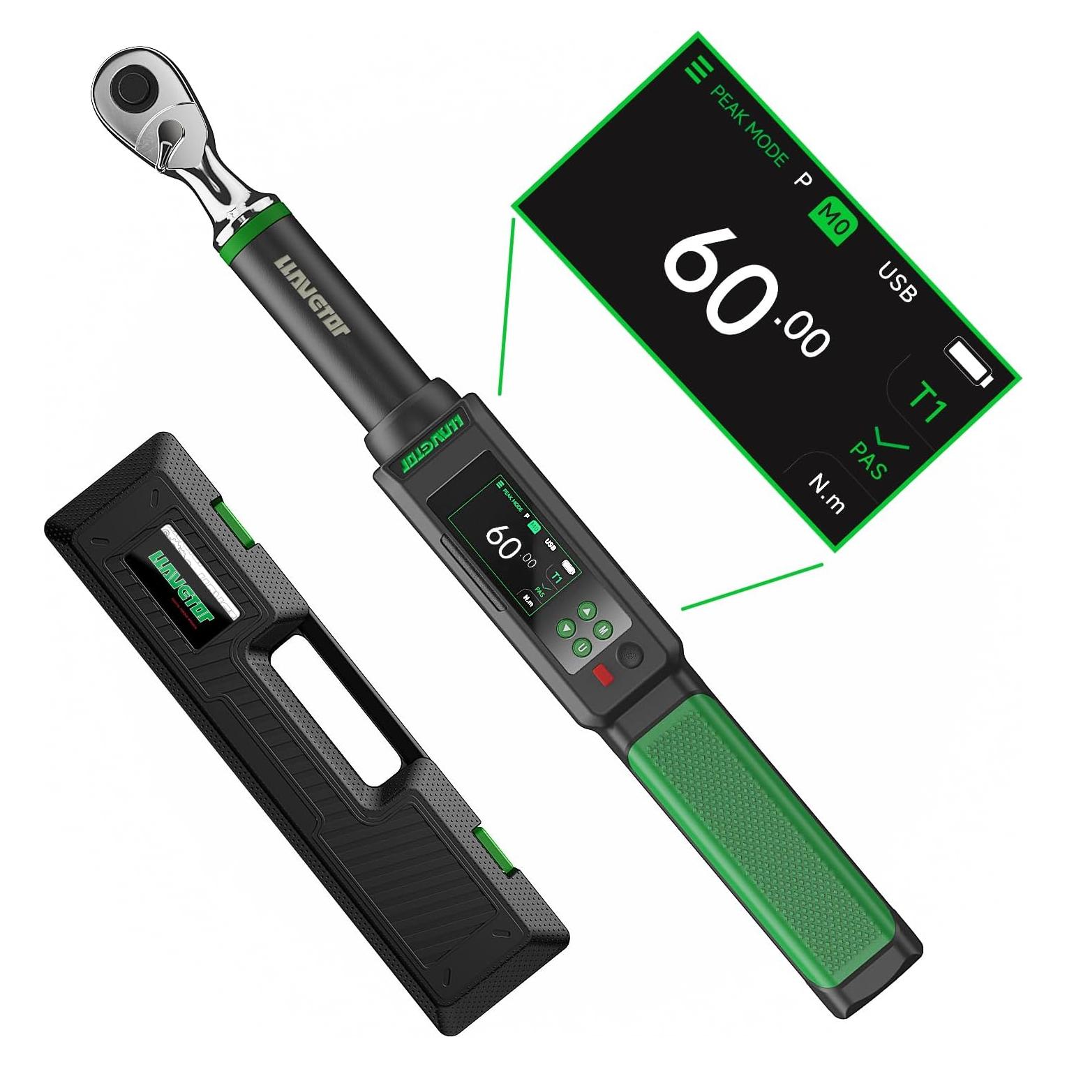 Llave de Torque Digital LLAVETOR dt22 3-60 N.m con Buzzer y LED