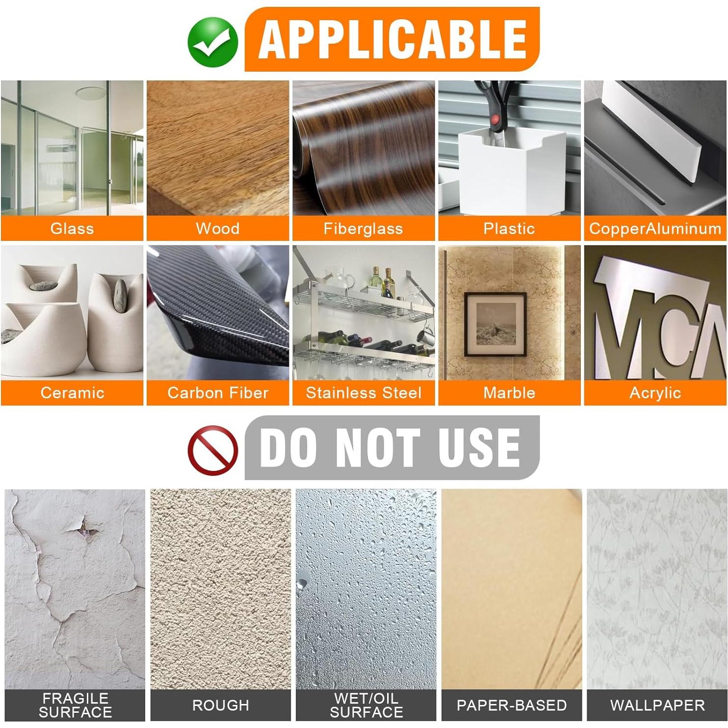 Cinta Doble Cara ANLOKE 5.08 m Alta Resistencia Reutilizable