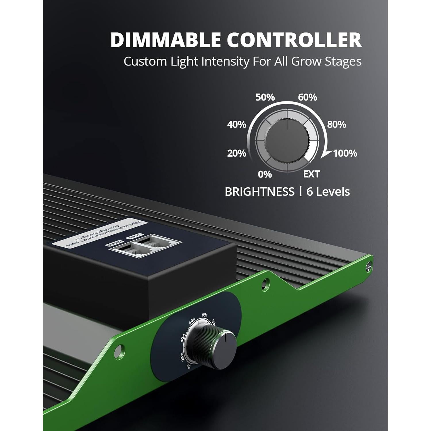 Luz LED de Cultivo VIPARSPECTRA P1000 100W Espectro Completo