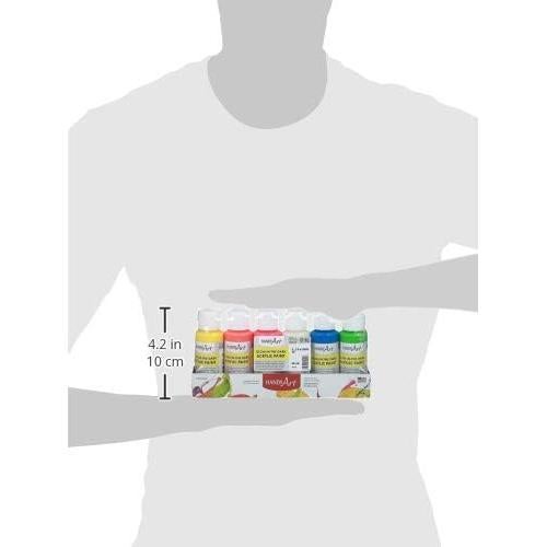 Juego de Pintura Acrílica que Brilla en la Oscuridad 6 Colores 59 ml