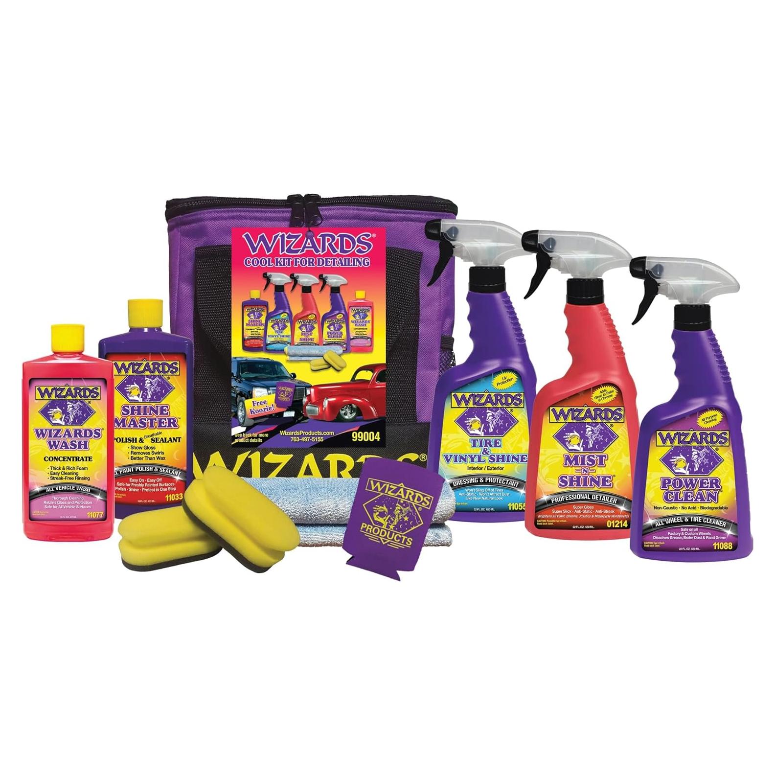 Kit de Detalle de Autos Wizards 7 Piezas - Limpieza Premium