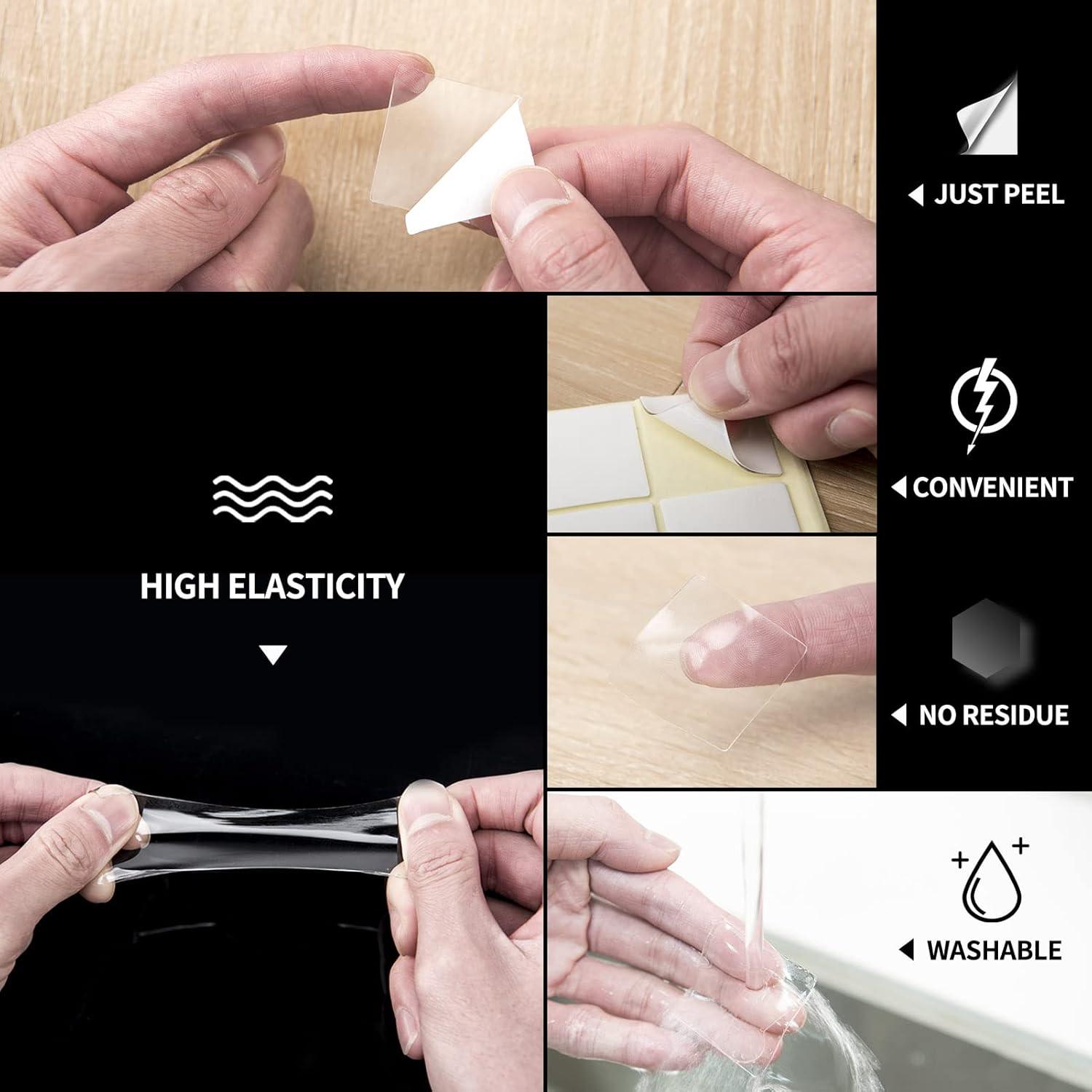 Cinta Adhesiva Doble Cara Art3d 96 Piezas 3.05cm x 3.05cm