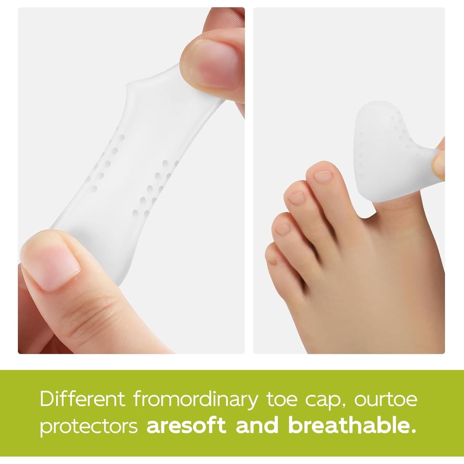 Protectores de Dedos Bukihome 16 Piezas Silicona Alivio Dolor