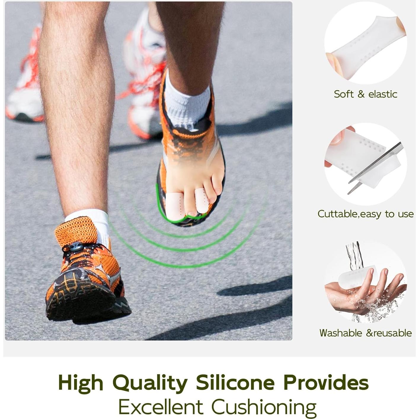 Protectores de Dedos Bukihome 16 Piezas Silicona Alivio Dolor