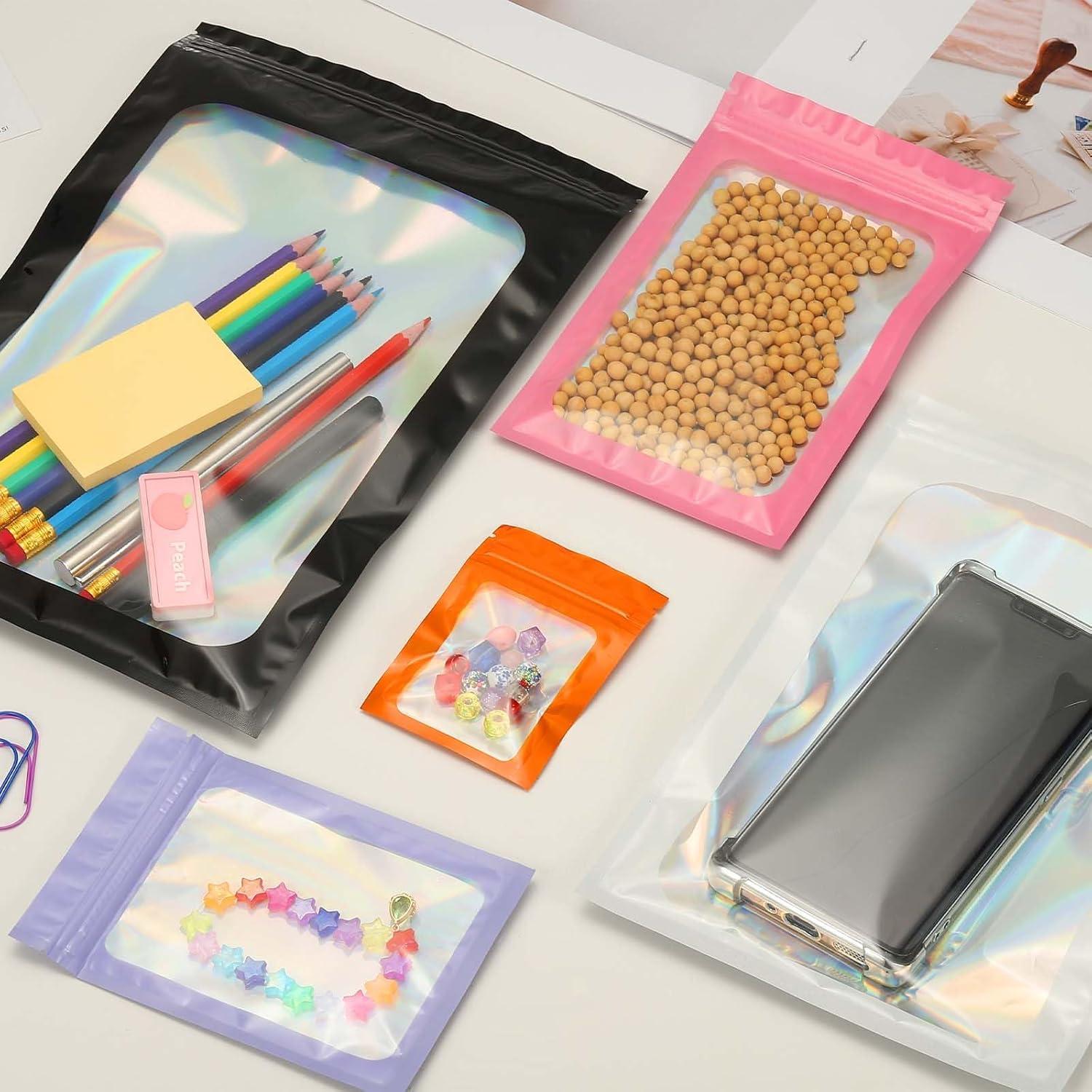 Bolsas de Empaque Holográficas PATIKIL 7x10 cm 50 Pcs