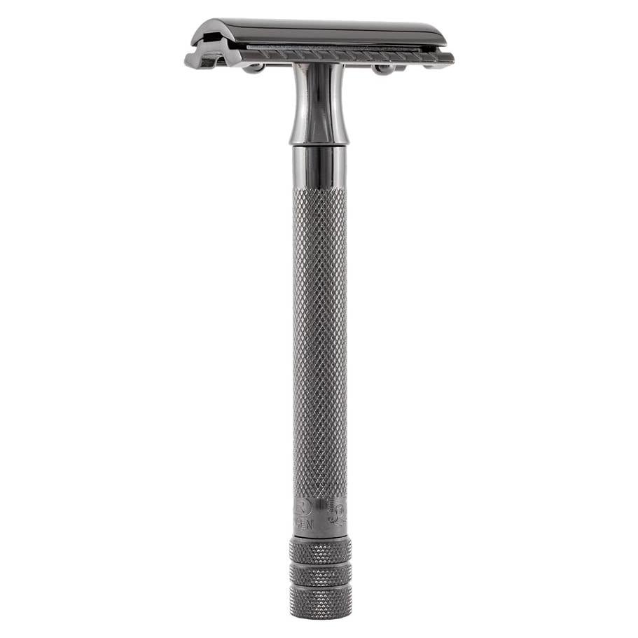 Maquinilla de Afeitar MERKUR 23B Doble Cuchilla Mango Largo Negro