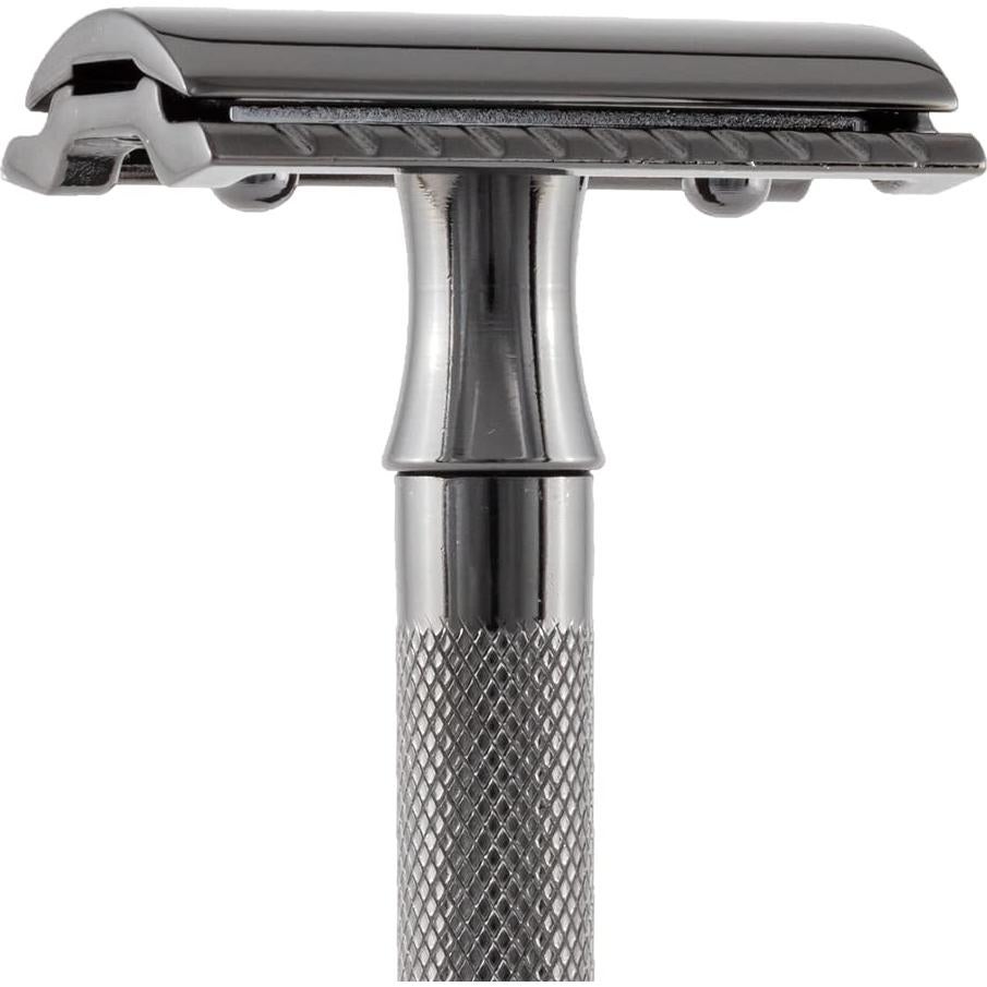 Maquinilla de Afeitar MERKUR 23B Doble Cuchilla Mango Largo Negro