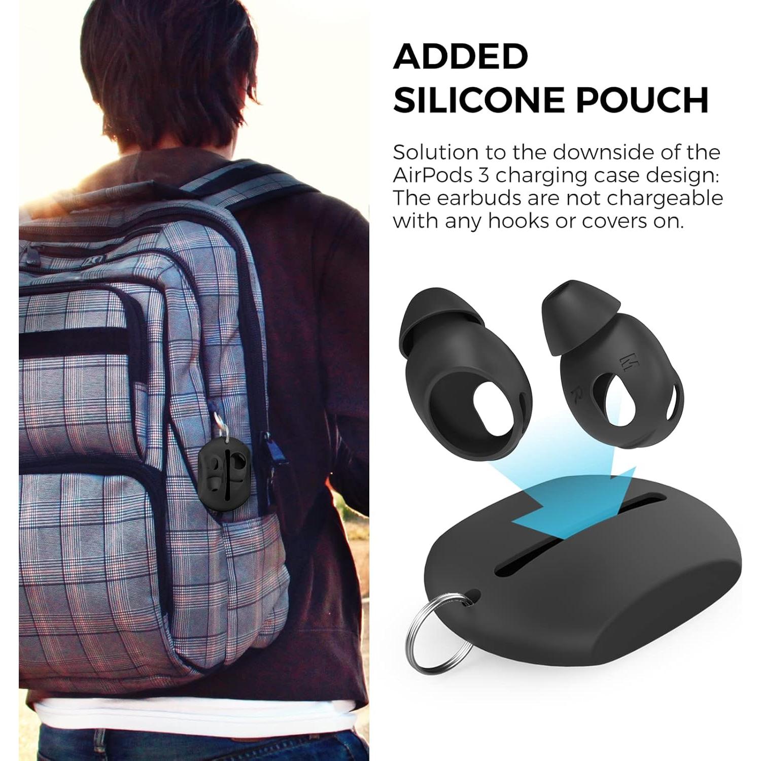 Tapones para Oídos de Silicona AhaStyle para AirPods 3 - 4 Pares