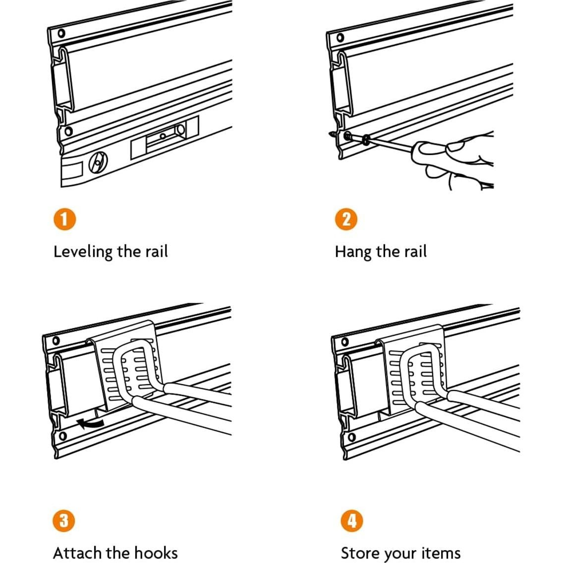 Soporte de Almacenamiento de Herramientas Aking Ace 159kg Negro