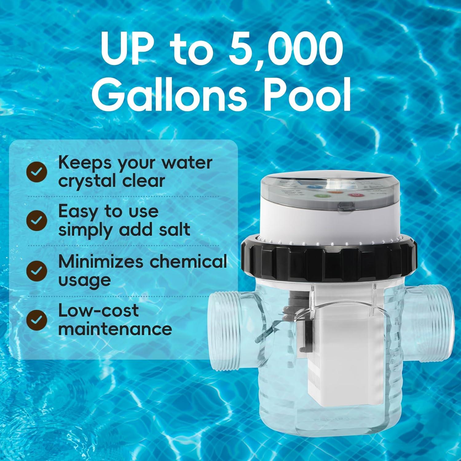 Clorador de Agua Salada SWIMPULSE SPMA05 para Piscinas 18927L