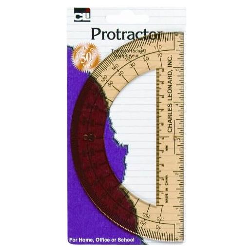 Transportador Centro Abierto Charles Leonard 6" (15.24 cm) Plástico