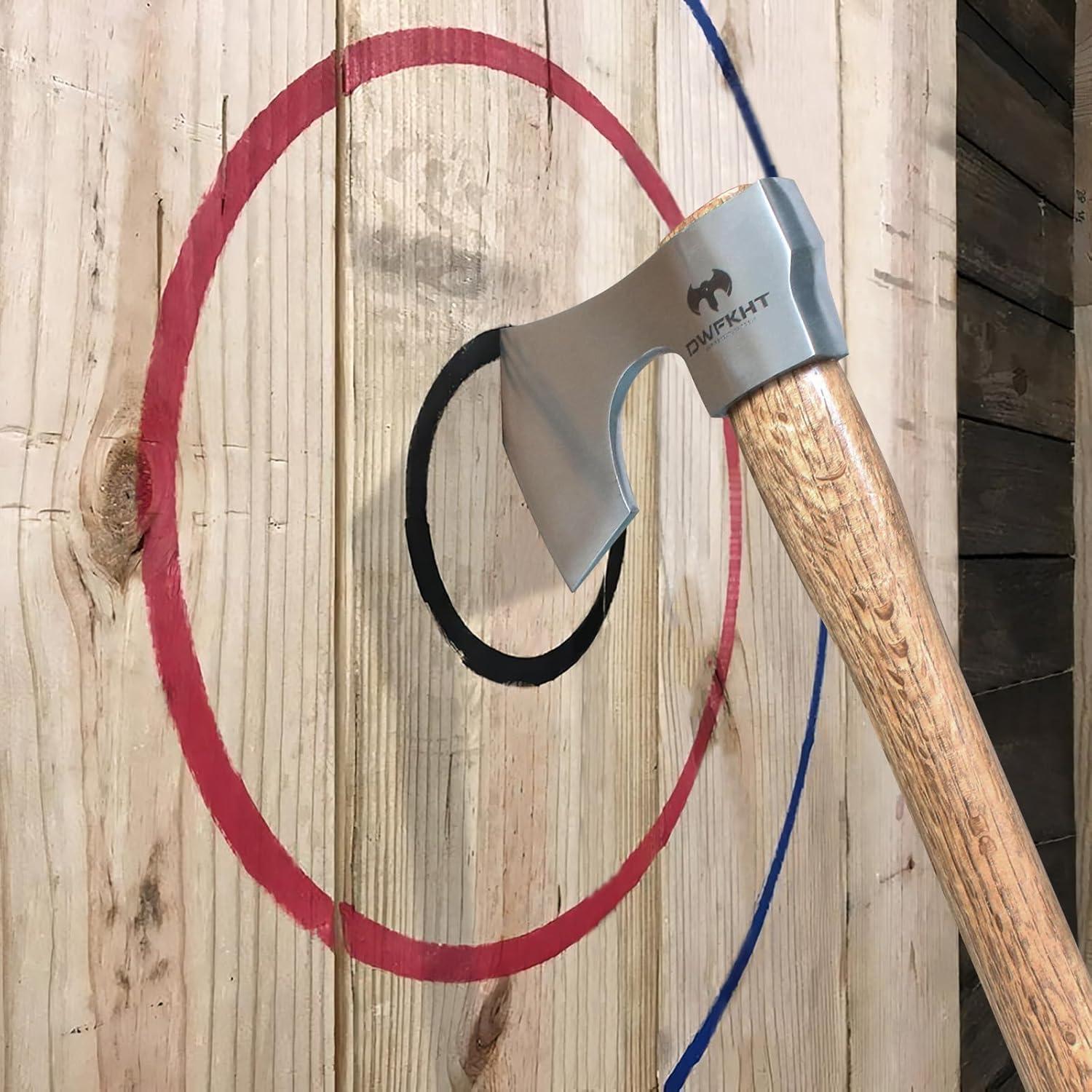 Hacha de Lanzamiento DWFKHT 41.91 cm Acero 1065 Mango Madera