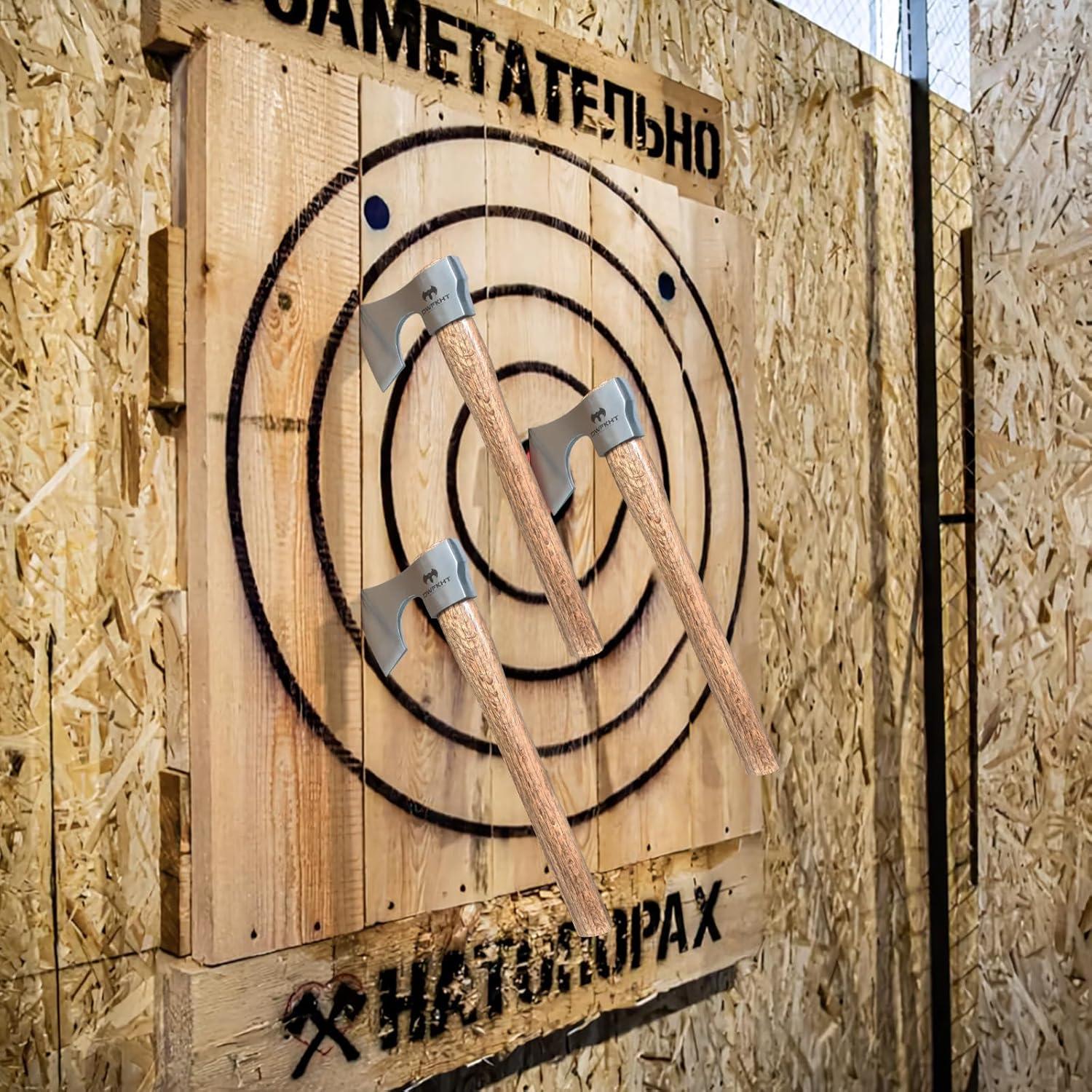 Hacha de Lanzamiento DWFKHT 41.91 cm Acero 1065 Mango Madera