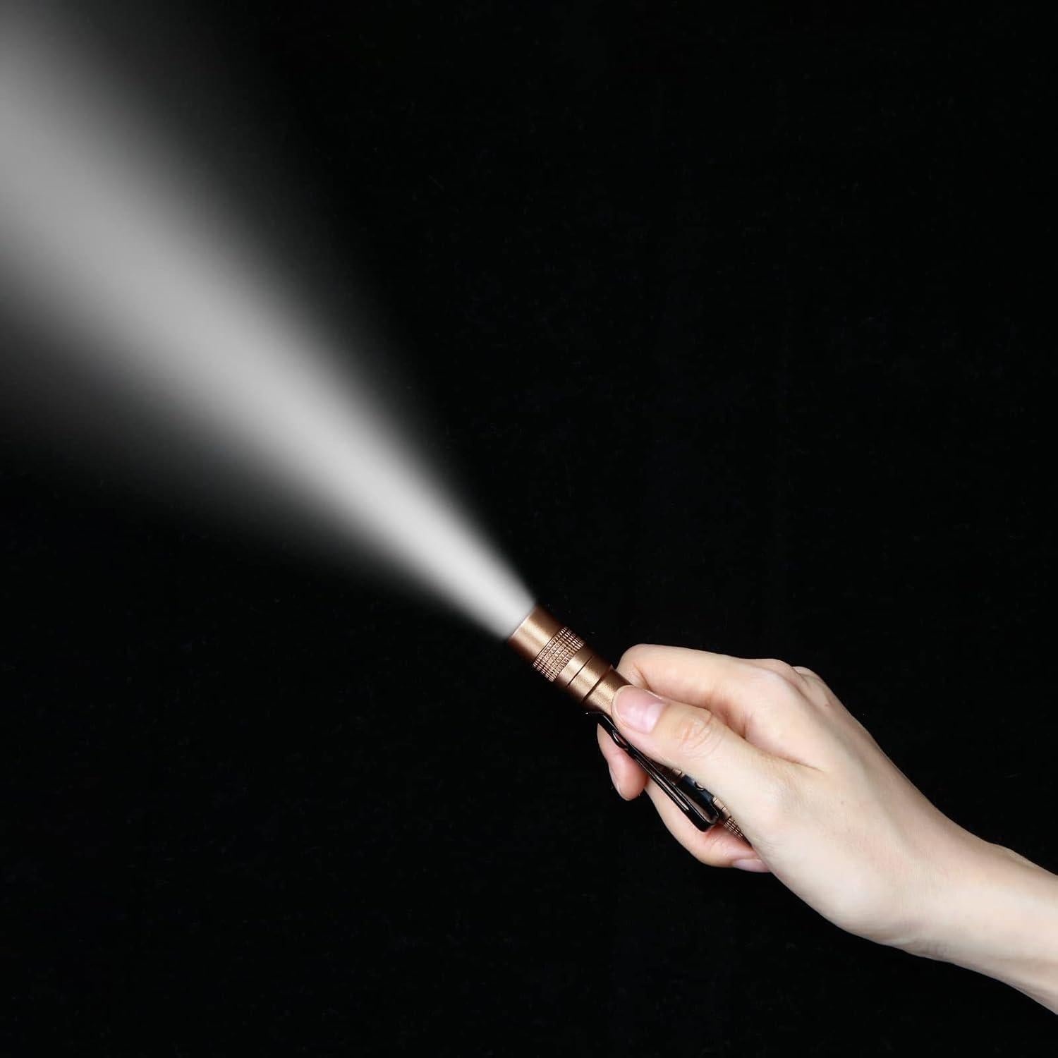 Hortsun 10 Linternas Mini LED con Clip 9 cm - Regalo Día del Padre