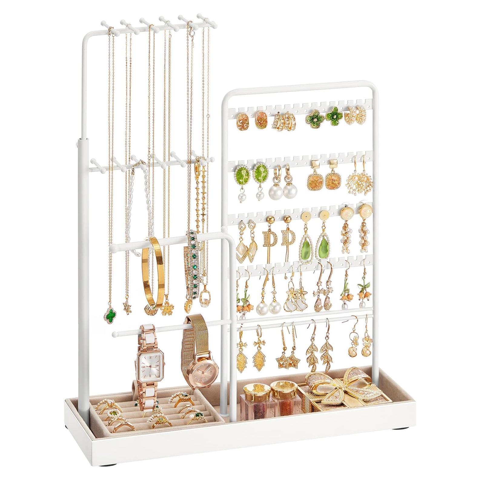 Soporte de Joyería SONGMICS Ajustable 30.9-47.5 cm Blanco