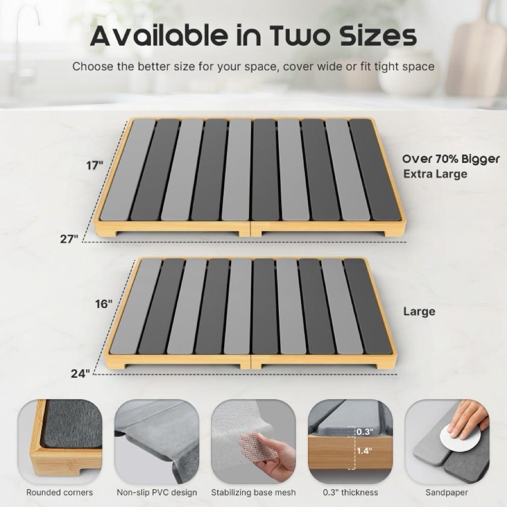 Alfombrilla de Secado de Platos ArtyCozy 61x41 cm Plegable