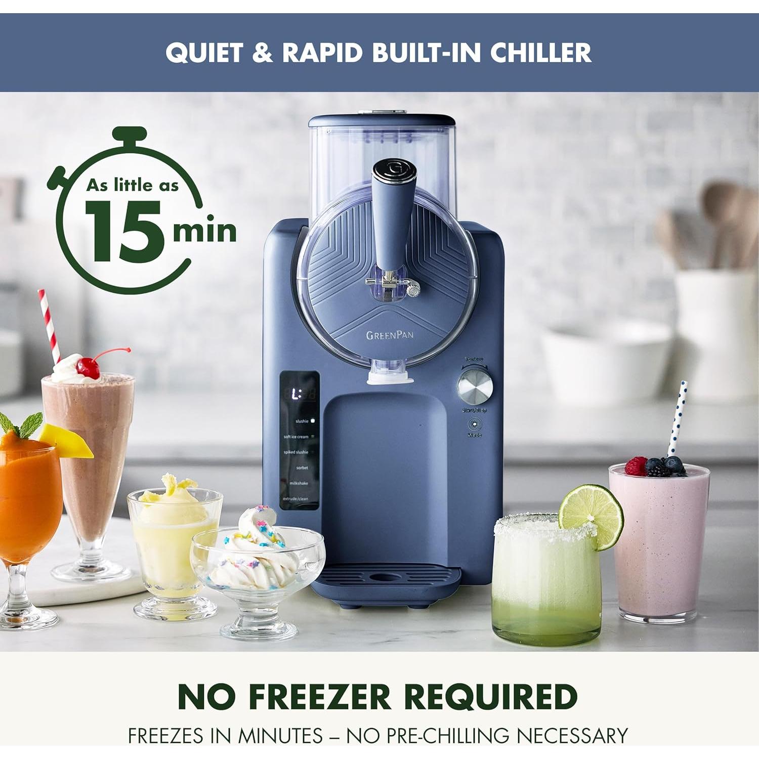 Máquina de Helados GreenPan Frost 15-en-1 1.89L Azul Berrie