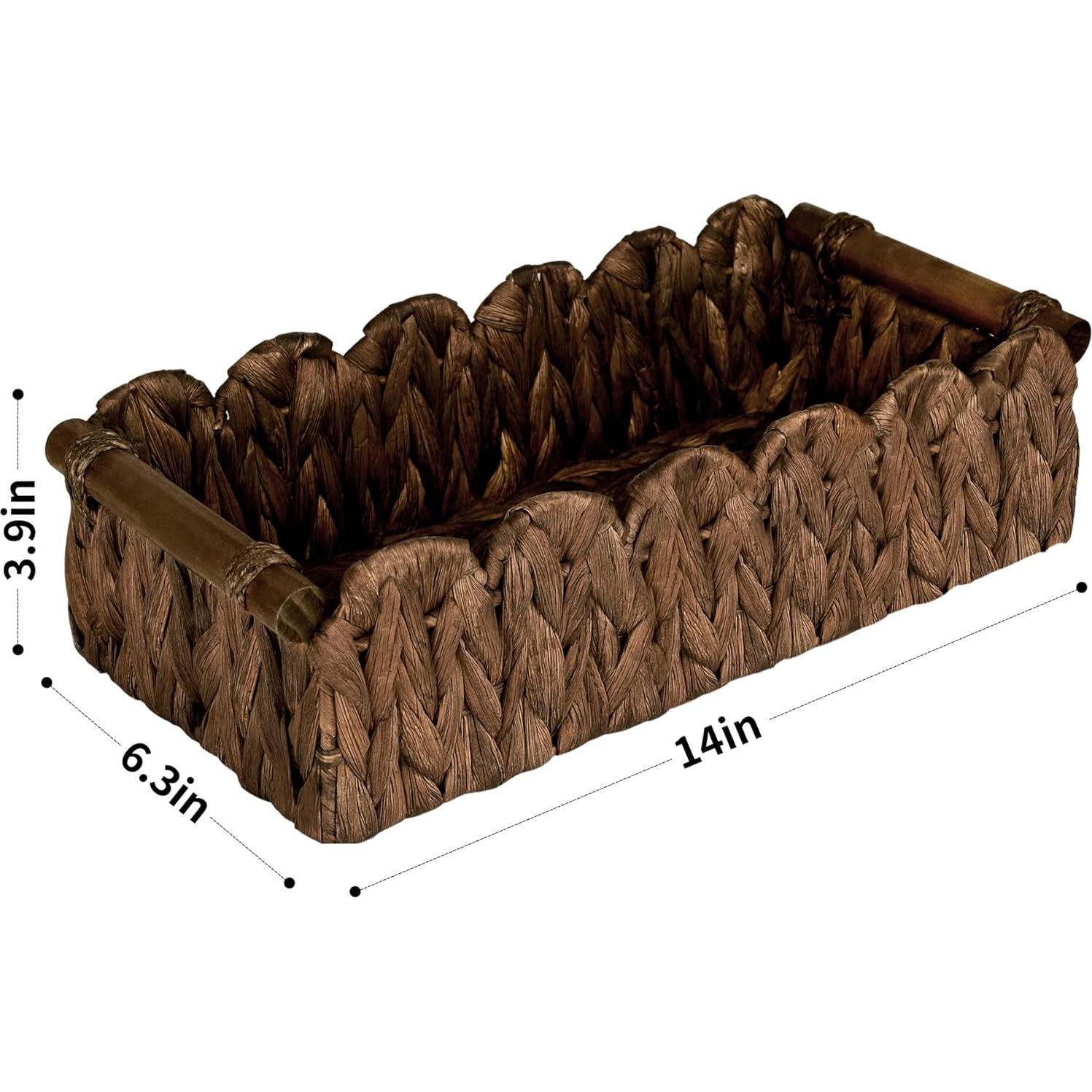 Cesta de Almacenamiento TIMMIUWU de Juncos de Agua Marrón