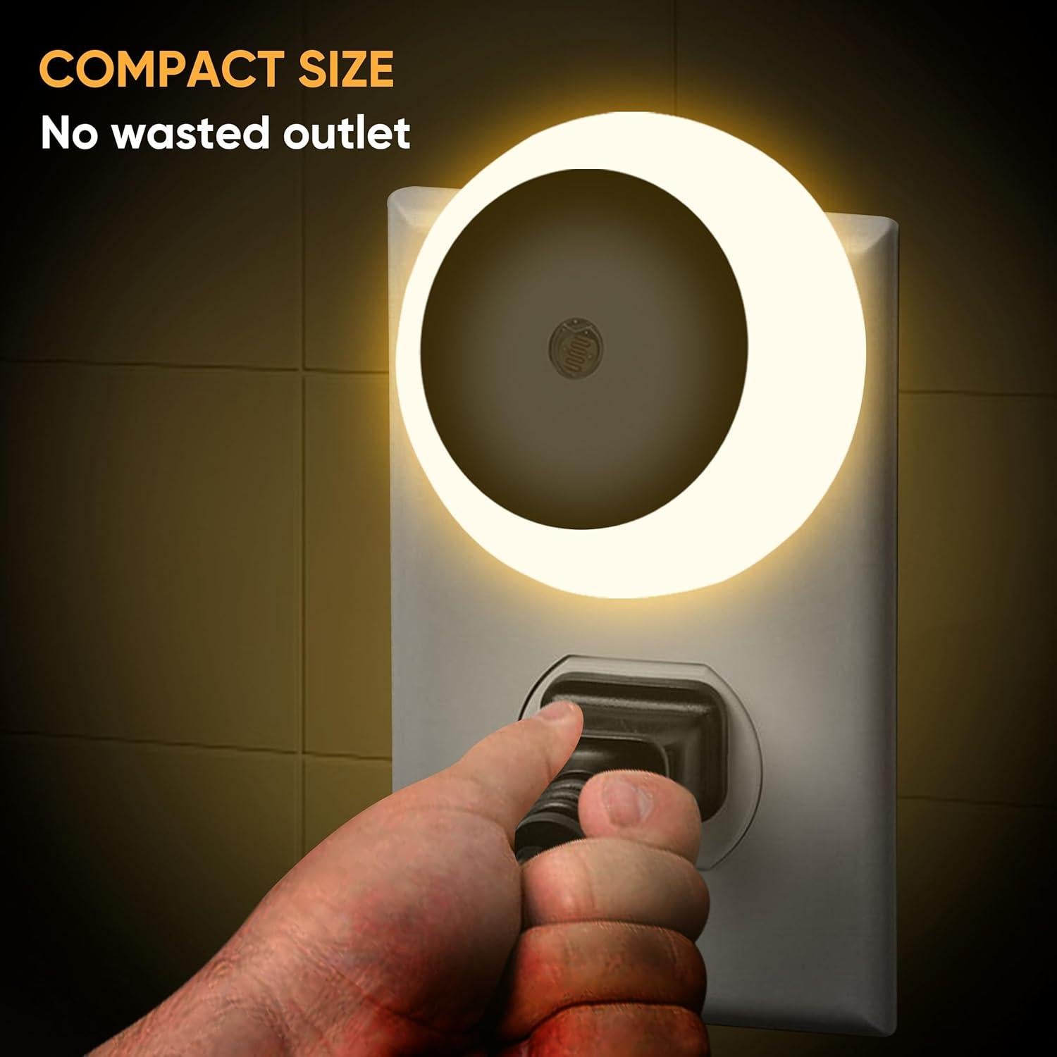 Luces Nocturnas LED 6 Paquetes Jedqlnye con Sensor Automático