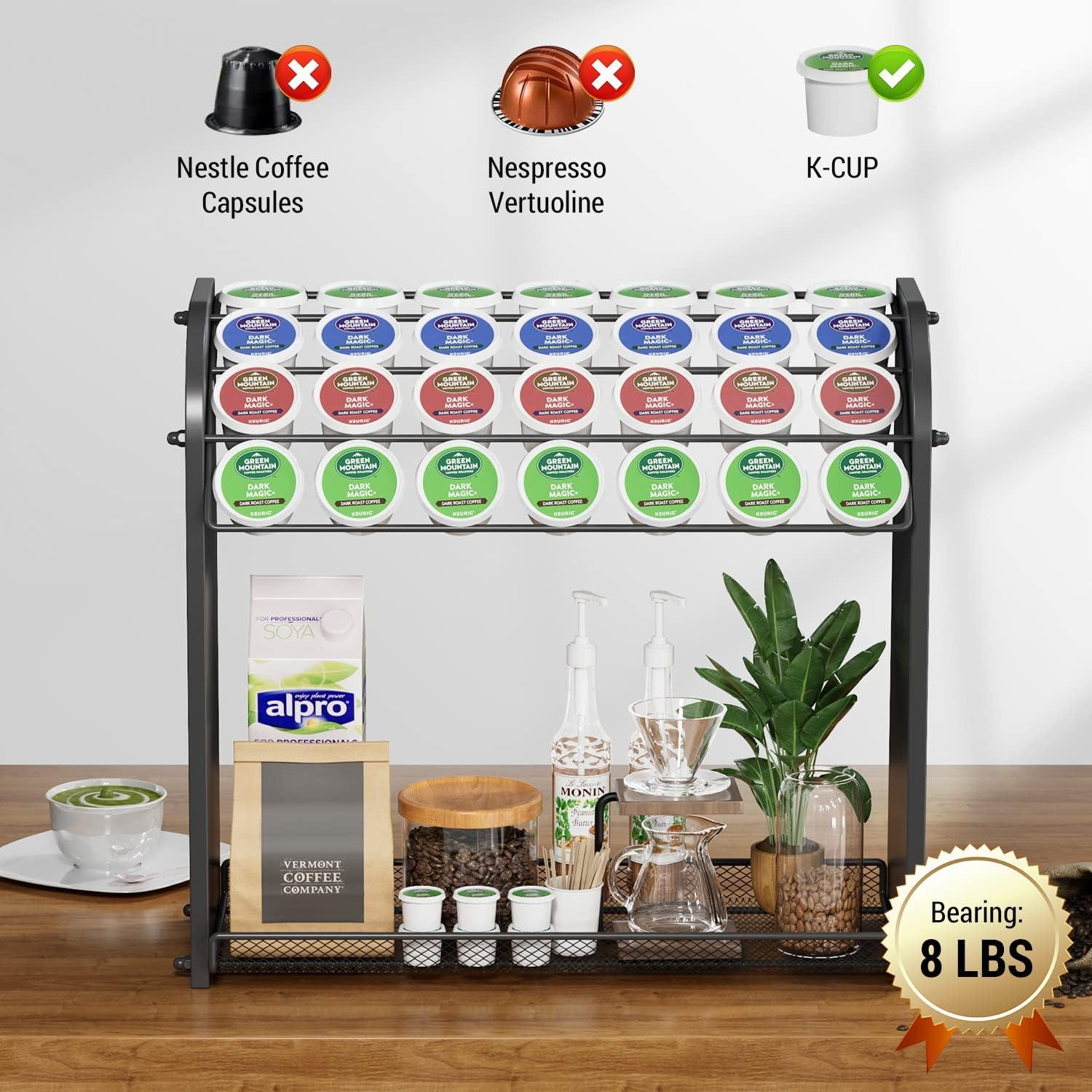 Soporte para cápsulas de café Lixple - Organizador negro 28 K