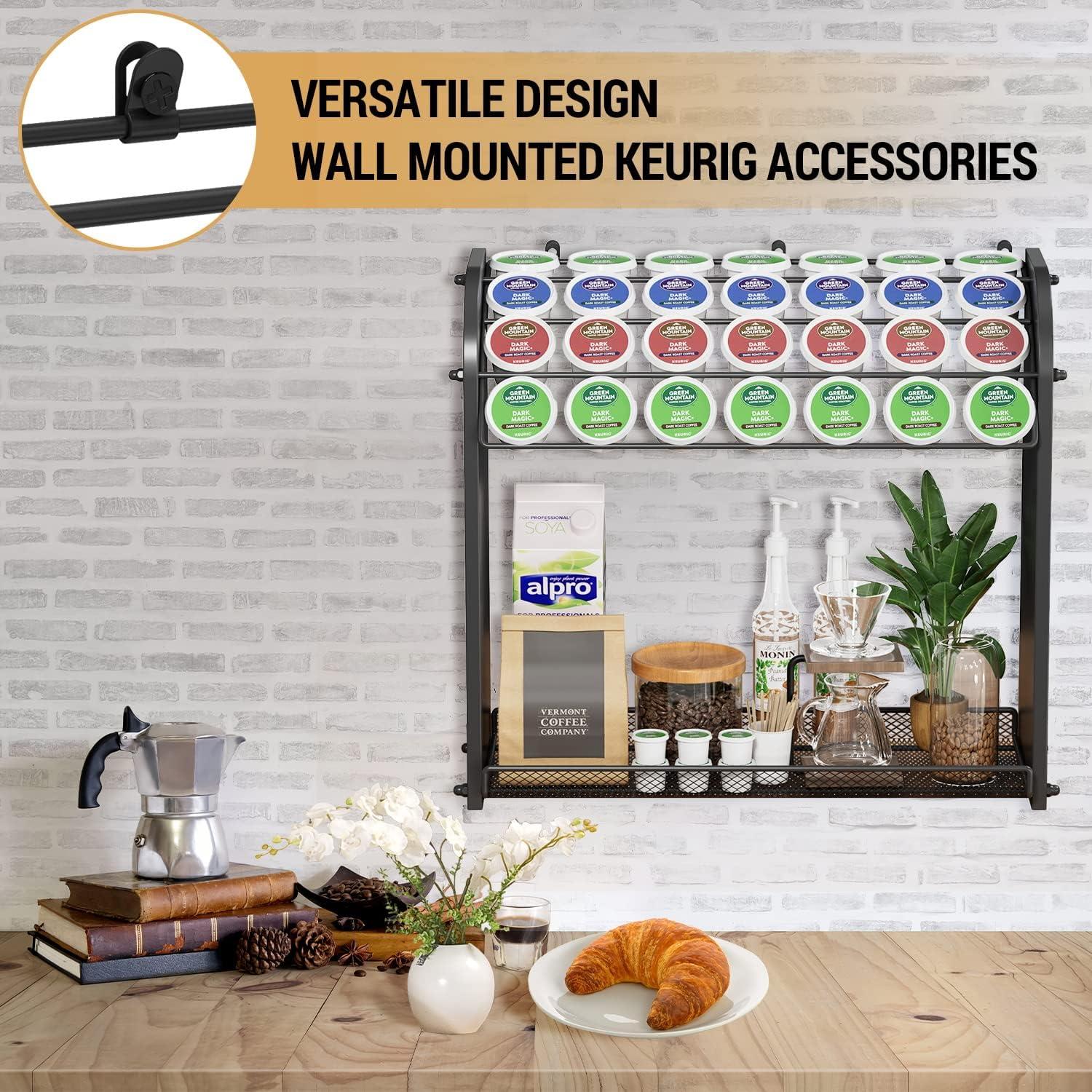 Soporte para cápsulas de café Lixple - Organizador negro 28 K