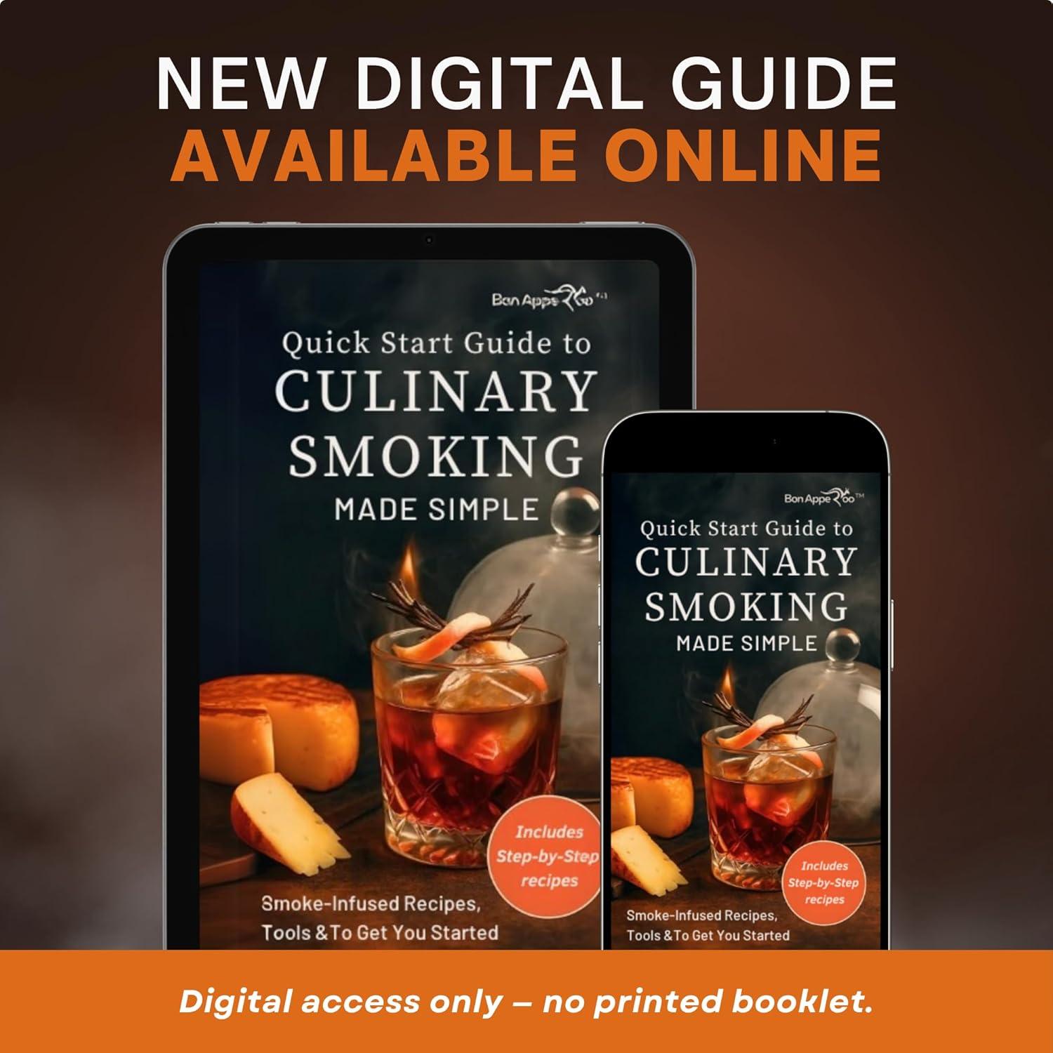 Caja de Ahumado Culinario Bon Apperoo con 2 Vasos y Astillas