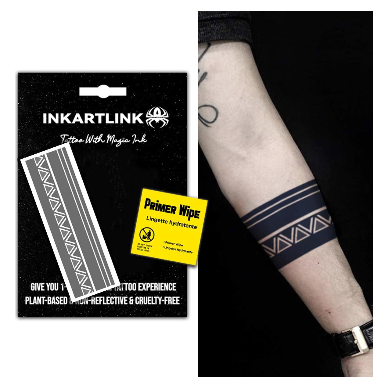 Tatuajes Temporales Realistas INKARTLINK Brazalete 1