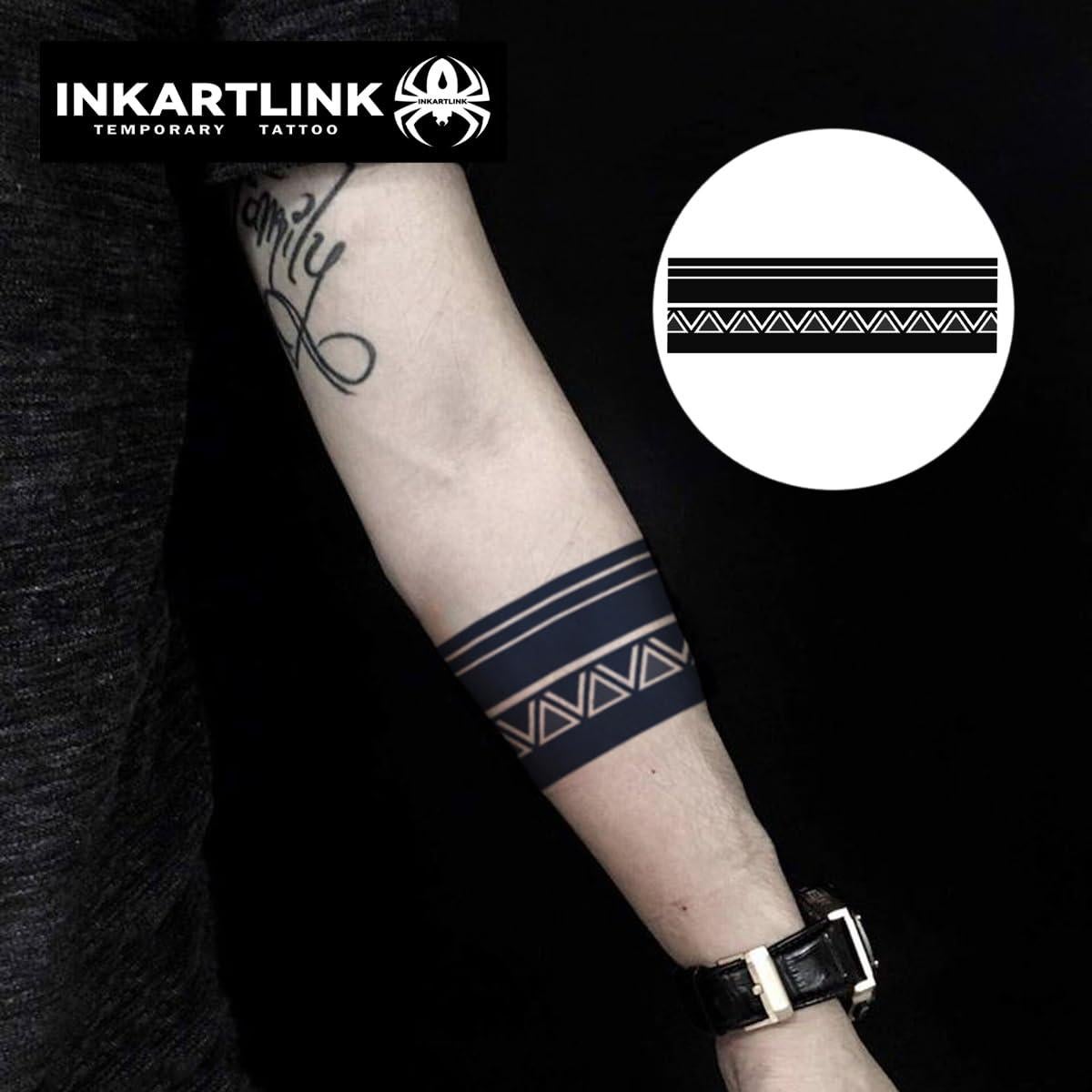 Tatuajes Temporales Realistas INKARTLINK Brazalete 1