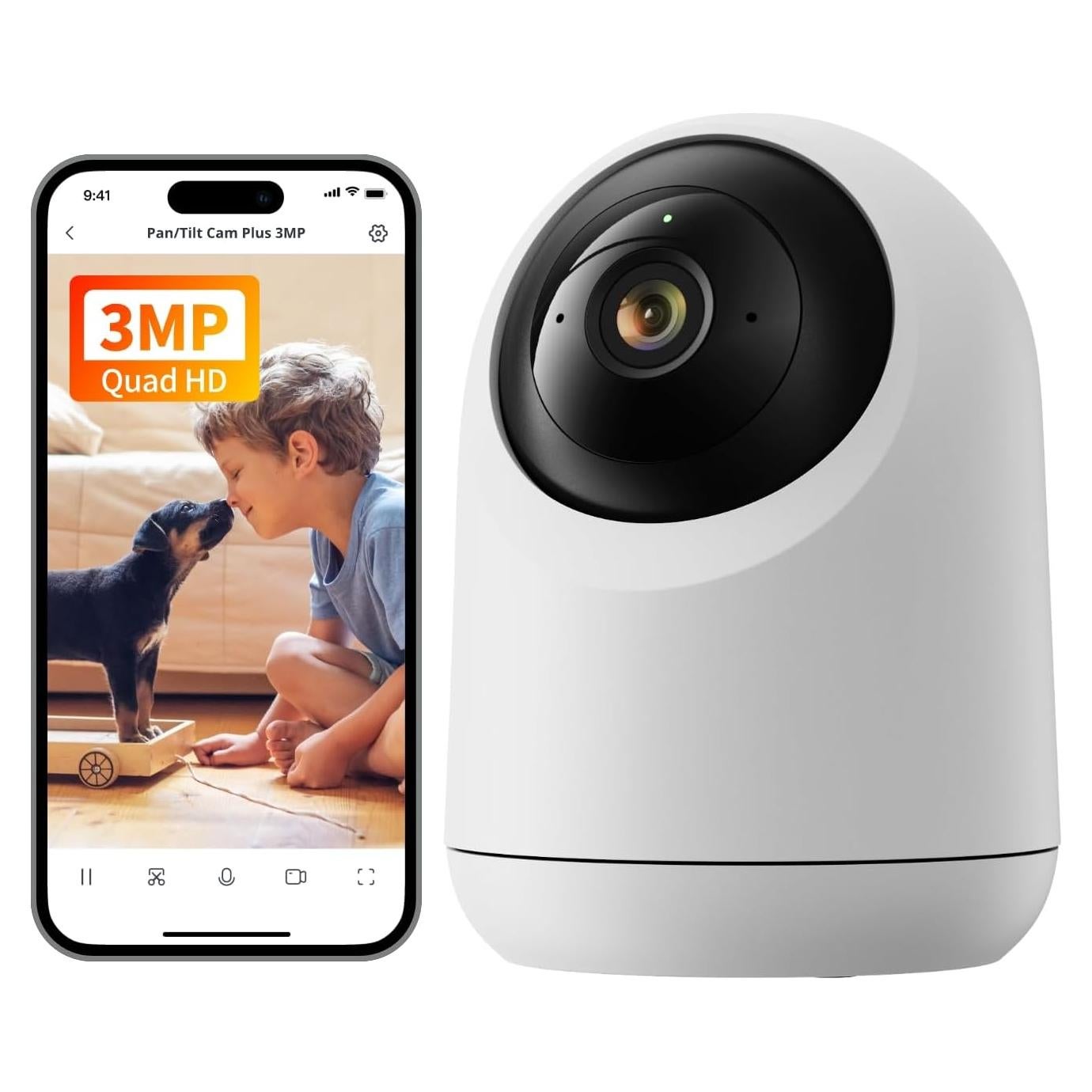 Cámara de Seguridad Interior SwitchBot 2K 3MP Wi-Fi 360°