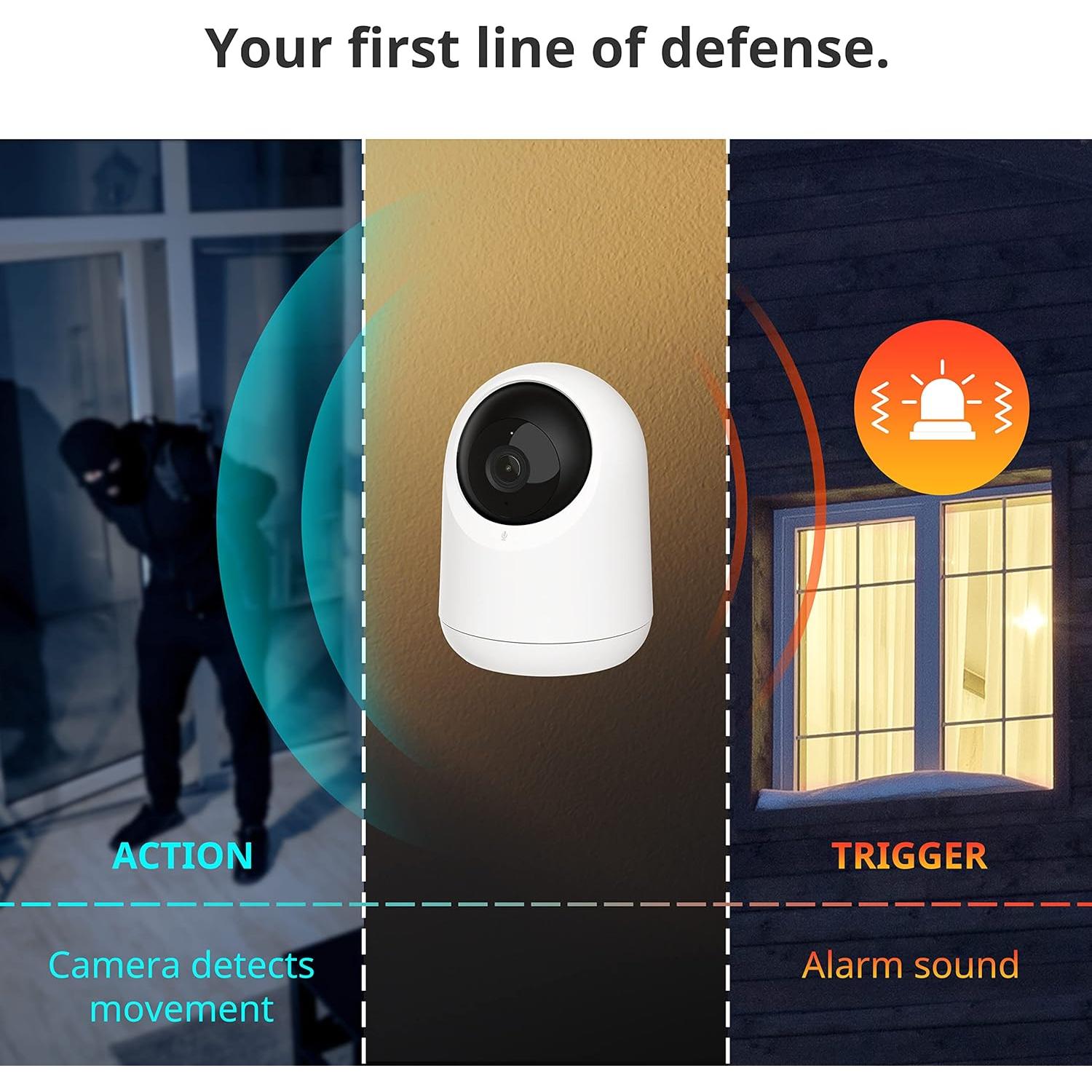Cámara de Seguridad Interior SwitchBot 2K 3MP Wi-Fi 360°