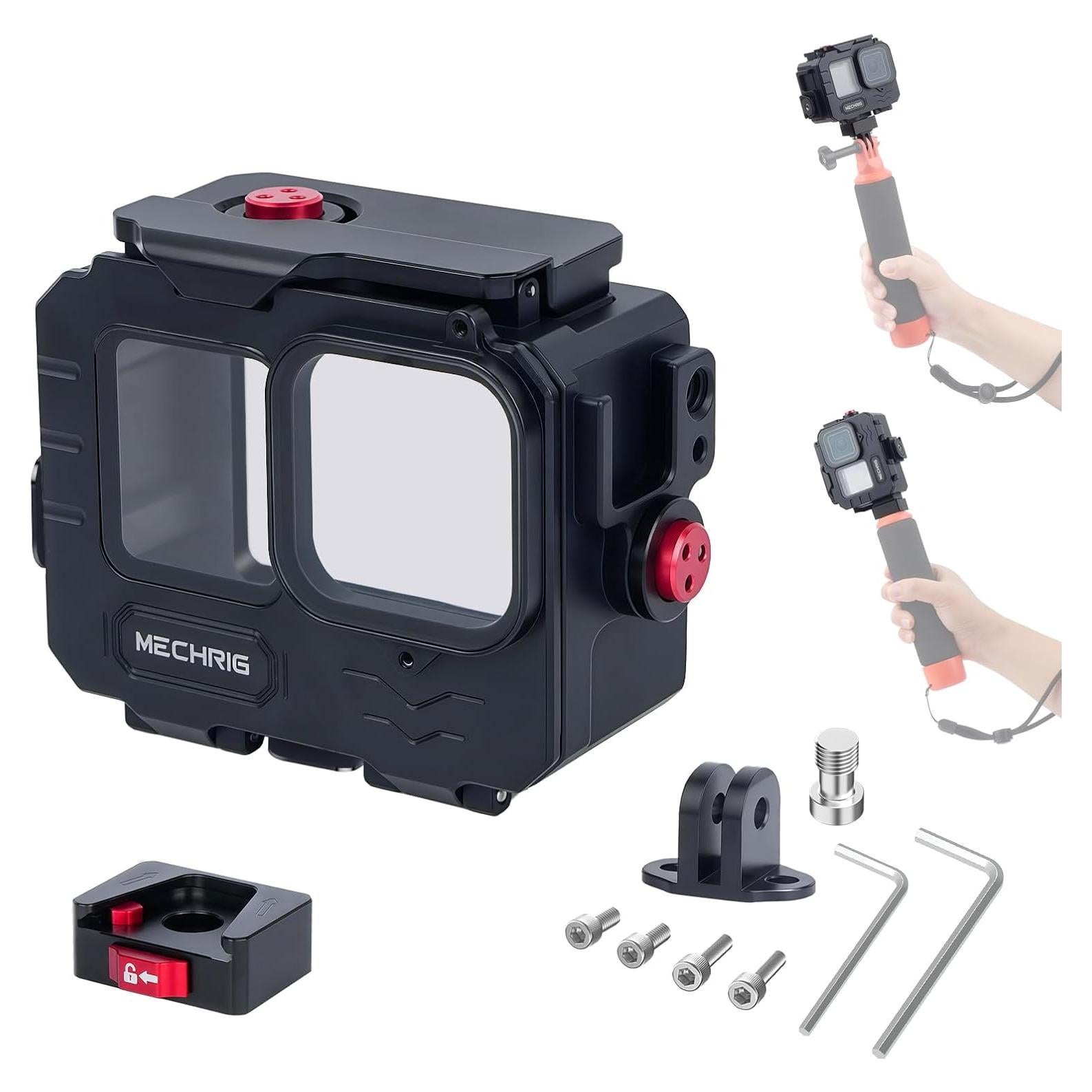 Funda Impermeable Aluminio Mechrig para GoPro HERO hasta 80M