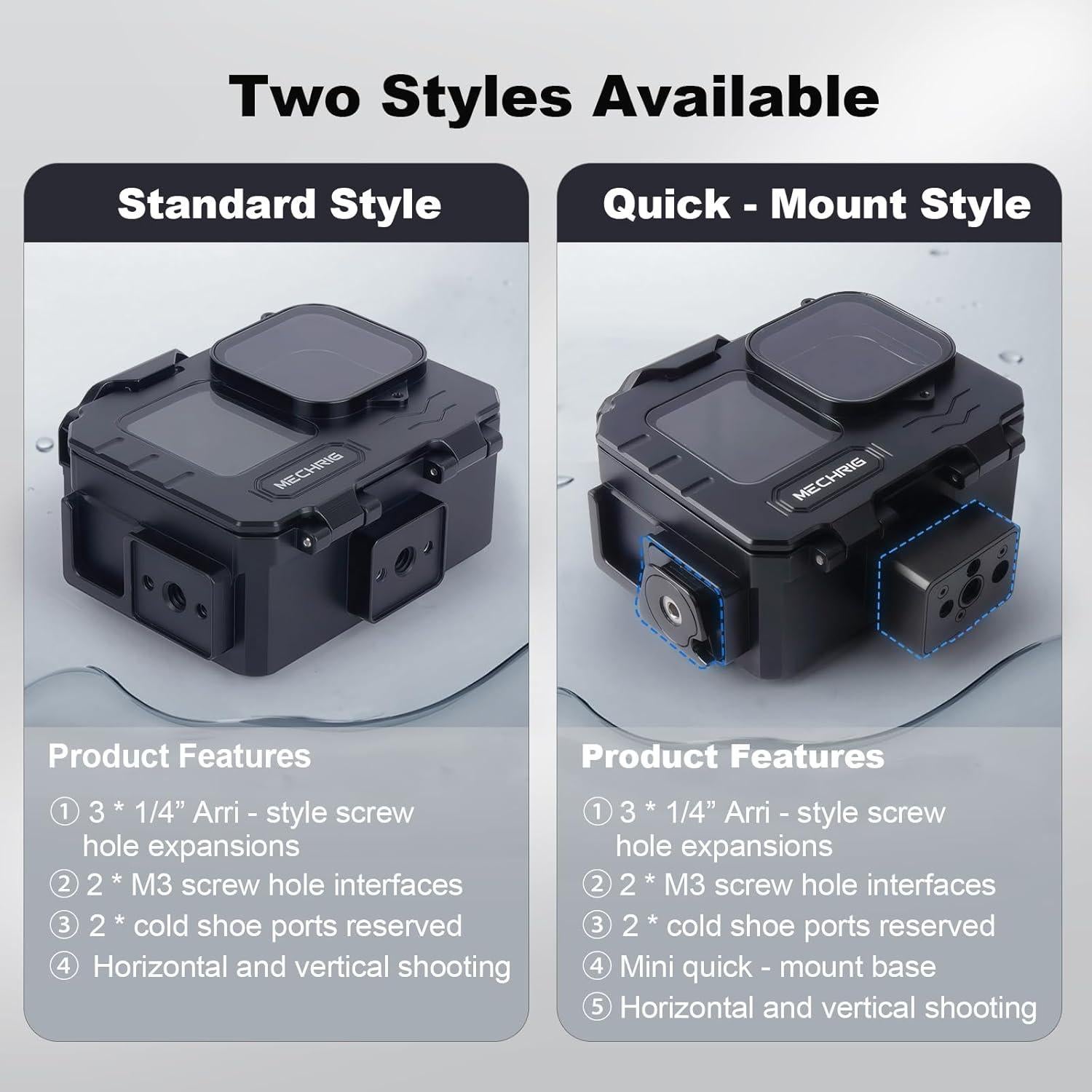 Funda Impermeable Aluminio Mechrig para GoPro HERO hasta 80M