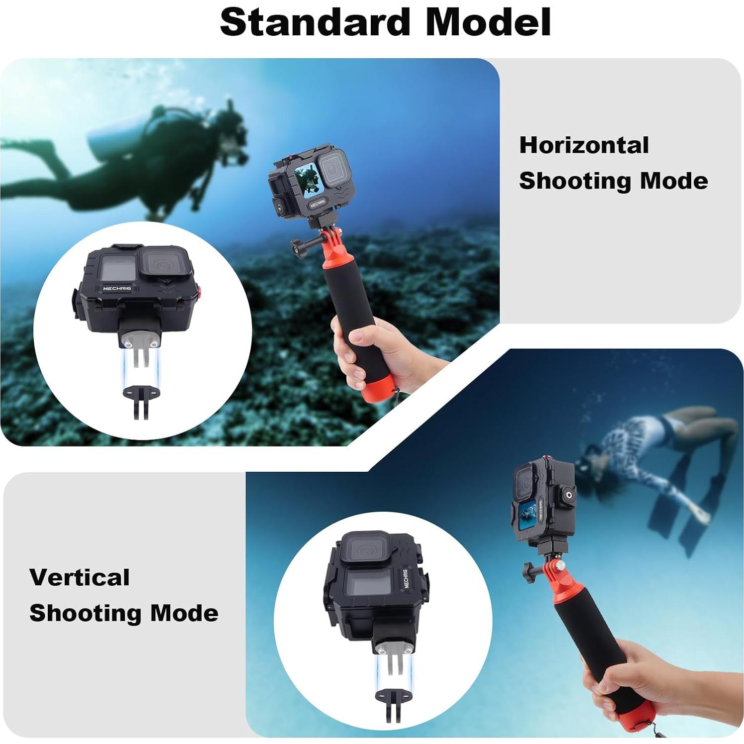 Funda Impermeable Aluminio Mechrig para GoPro HERO hasta 80M