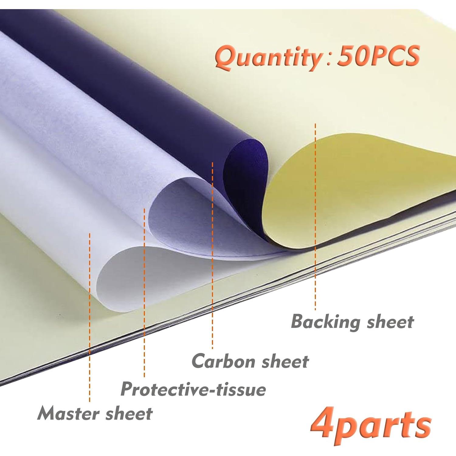 Papel de Transferencia de Tatuaje Rayyl - 50 Hojas A4 4 Capas