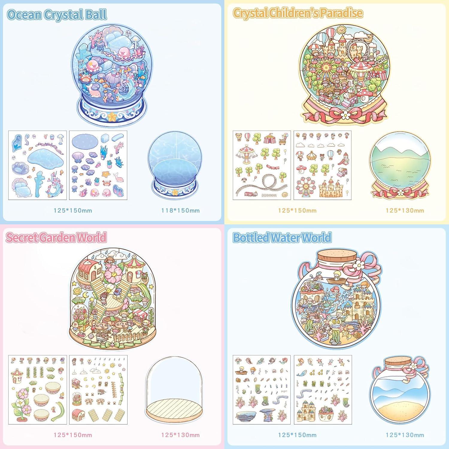 Pegatinas 3D WSSJHYY - 8 Conjuntos de Animales para Alivio del Estrés